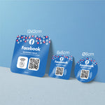 Plaque NFC & Qr Code Facebook - Vignette | Barakom