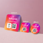 Plaque NFC et QR Code Instagram - Vignette | Barakom