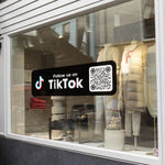 Autocollant vitrine avec QR code – Réseaux sociaux - Vignette | Barakom