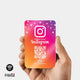 Carte NFC Instagram - Barakom