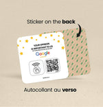 Plaque NFC & Qr Code Google Avis - Vignette | Barakom