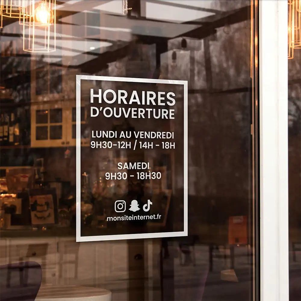 autocollant_horaire_vitrine_format_carre_avec_cadre_reseaux_sociaux