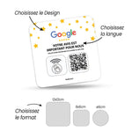 Plaque NFC & Qr Code Google Avis - Vignette | Barakom