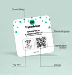 Plaque NFC et QR Code TripAdvisor - Vignette | Barakom