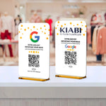 Plaque connectée avec Logo - 11x7cm avec support personnalisable - Vignette | Barakom