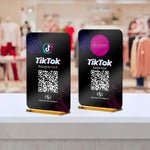 Plaque connectée avec Logo - 11x7cm avec support personnalisable - Vignette | Barakom