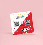 Plaque NFC Duo : Google et Yelp - Vignette | Barakom