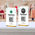 Plaque connectée avec Logo - 11x7cm avec support personnalisable - Vignette | Barakom