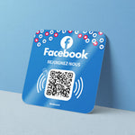 Plaque NFC & Qr Code Facebook - Vignette | Barakom