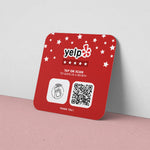 Plaque NFC & Qr Code Yelp - Vignette | Barakom