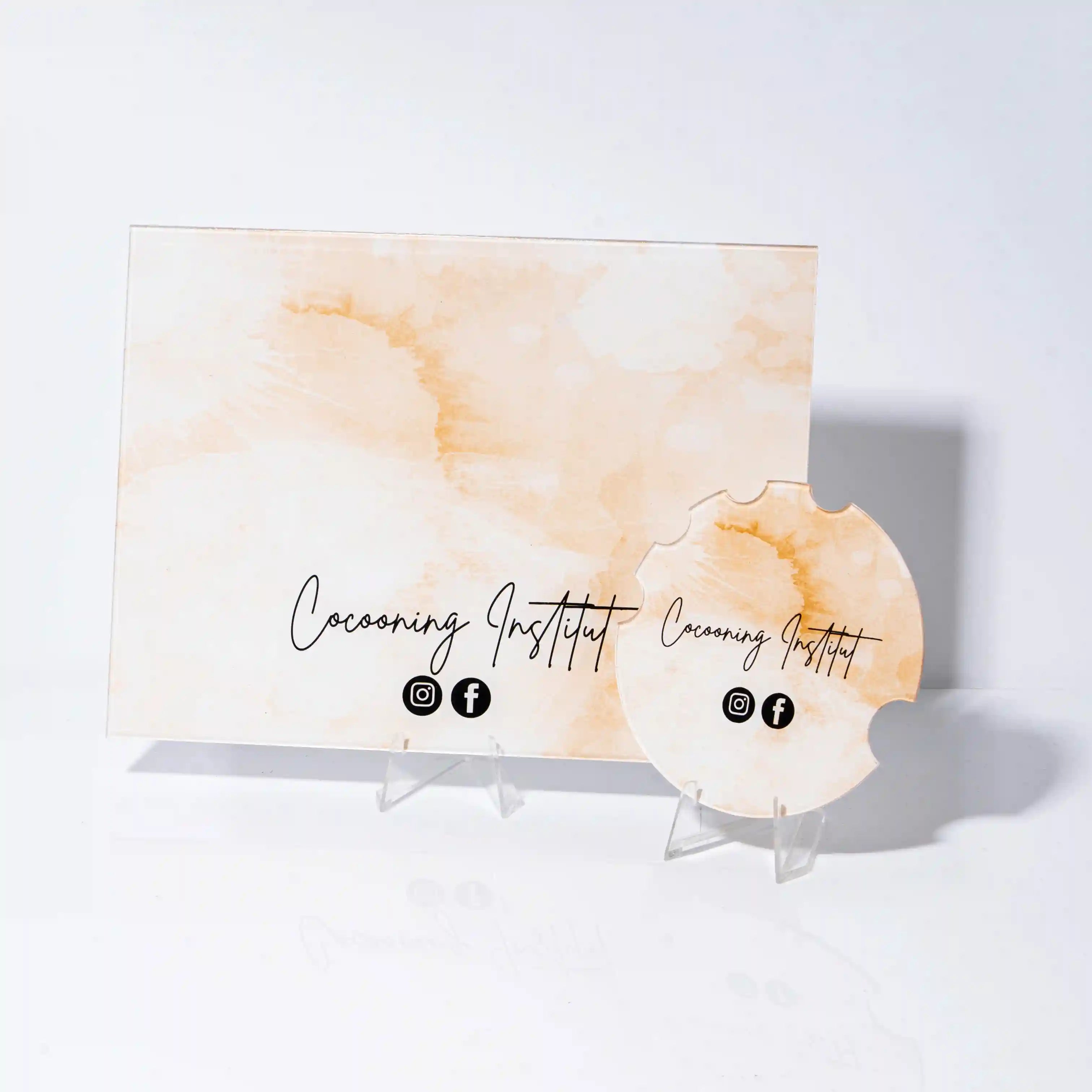 plaque photo pour manucure personnalisée pour salon de beaute