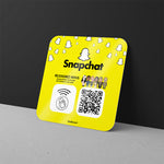 Plaque NFC et QR Snapchat - Vignette | Barakom