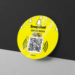 Plaque NFC et QR Snapchat - Vignette | Barakom