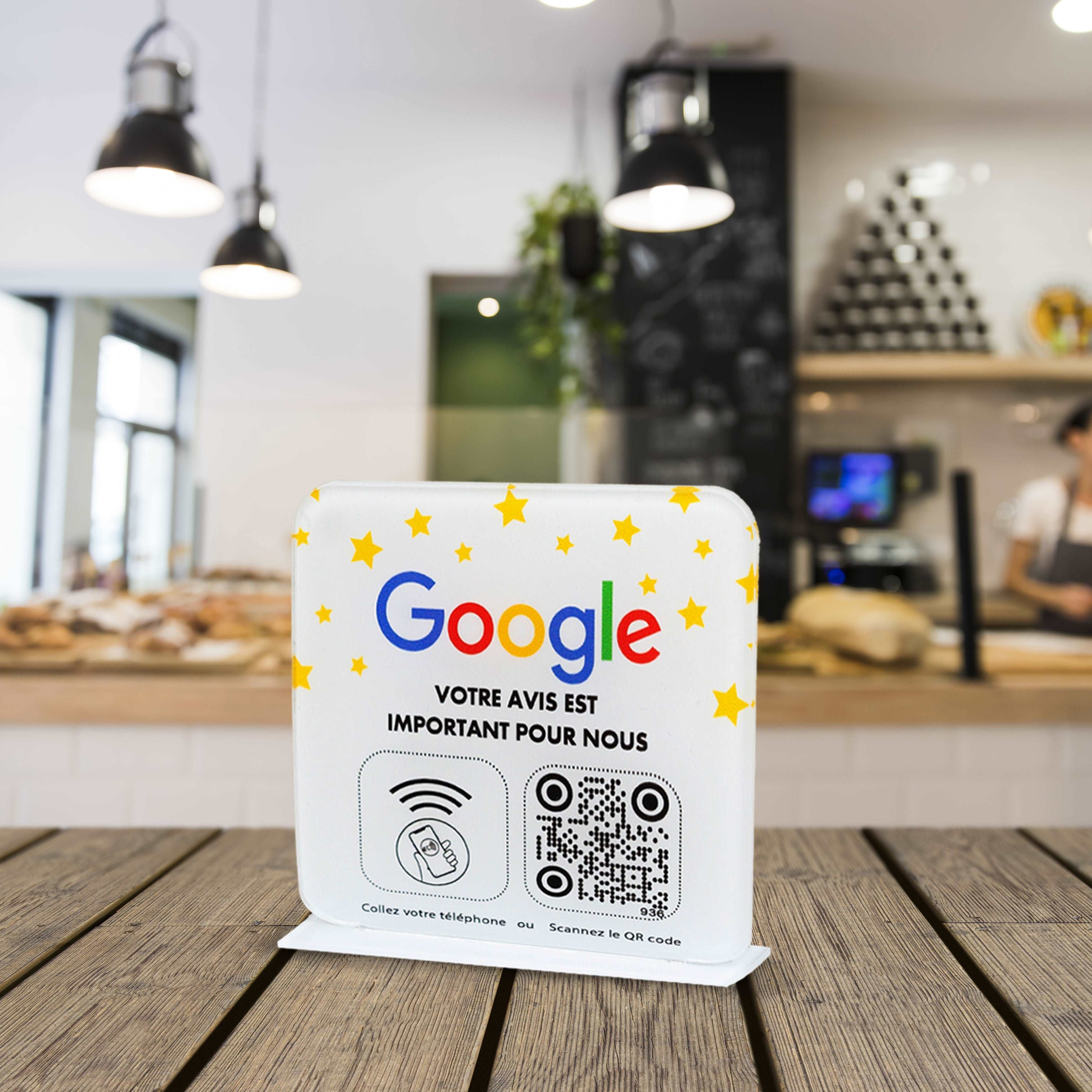 Présentoir Google NFC | Qr code - Barakom