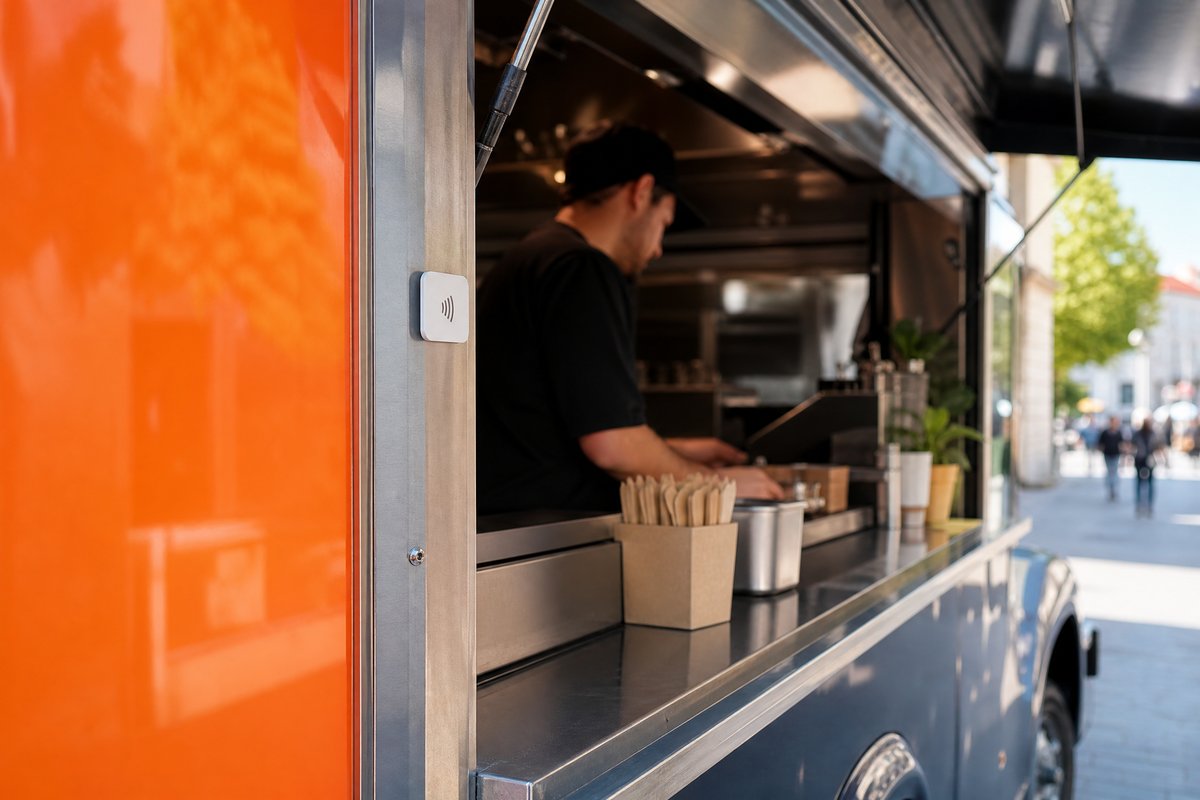 Sticker NFC pour food truck et traiteur — Barakom
