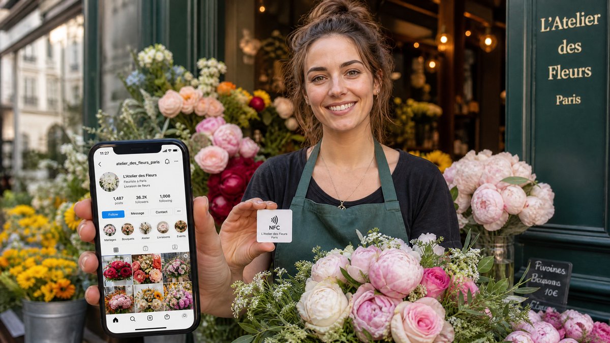 Fleuristes : utilisez Instagram et le NFC pour fidéliser votre clientèle de quartier