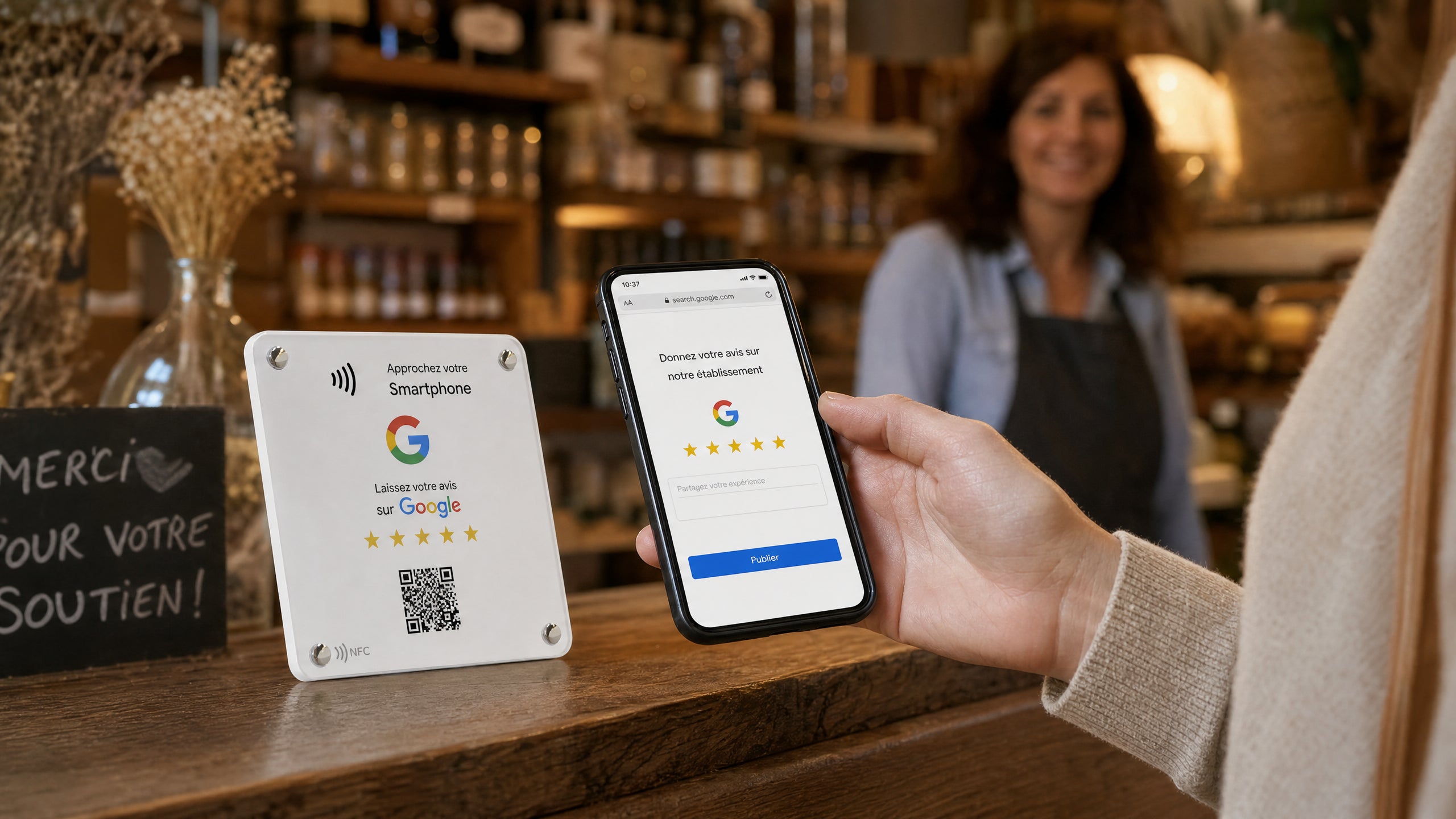 Plaque NFC avis Google : comment ça marche et pourquoi c'est indispensable