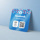 Plaque connectée NFC Facebook - Barakom