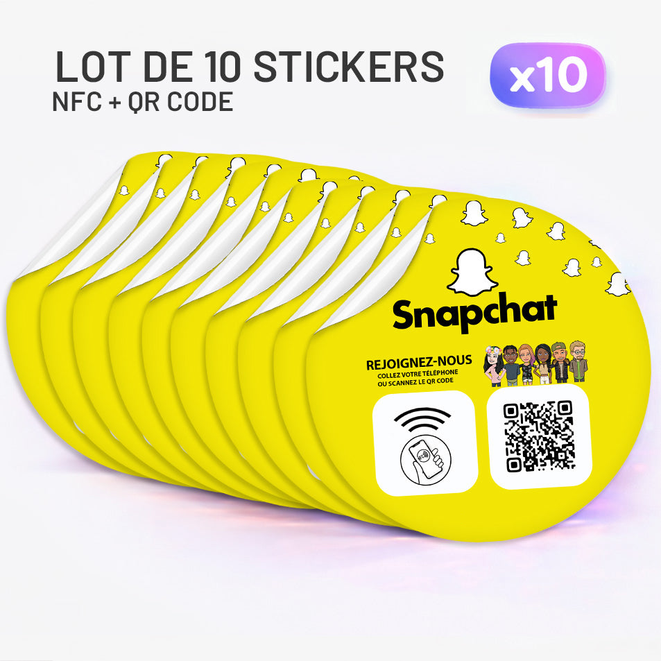 Autocollant NFC Snapchat