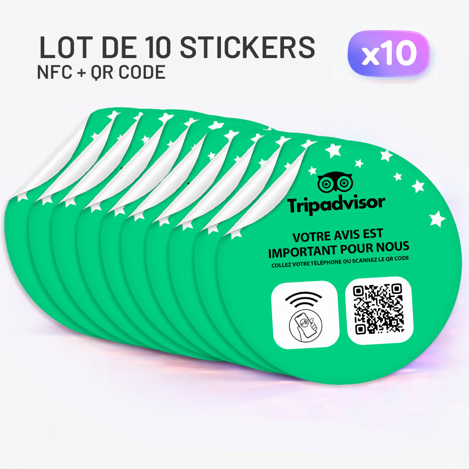 Autocollant NFC TripAdvisor