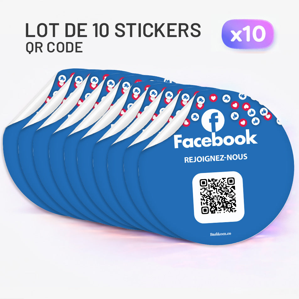 Autocollant NFC Facebook