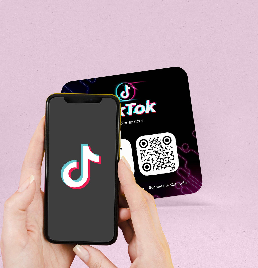 Plaque connectée NFC TikTok - Barakom