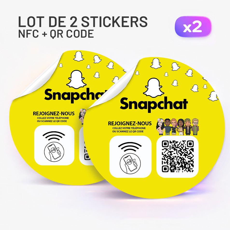 Autocollant NFC Snapchat