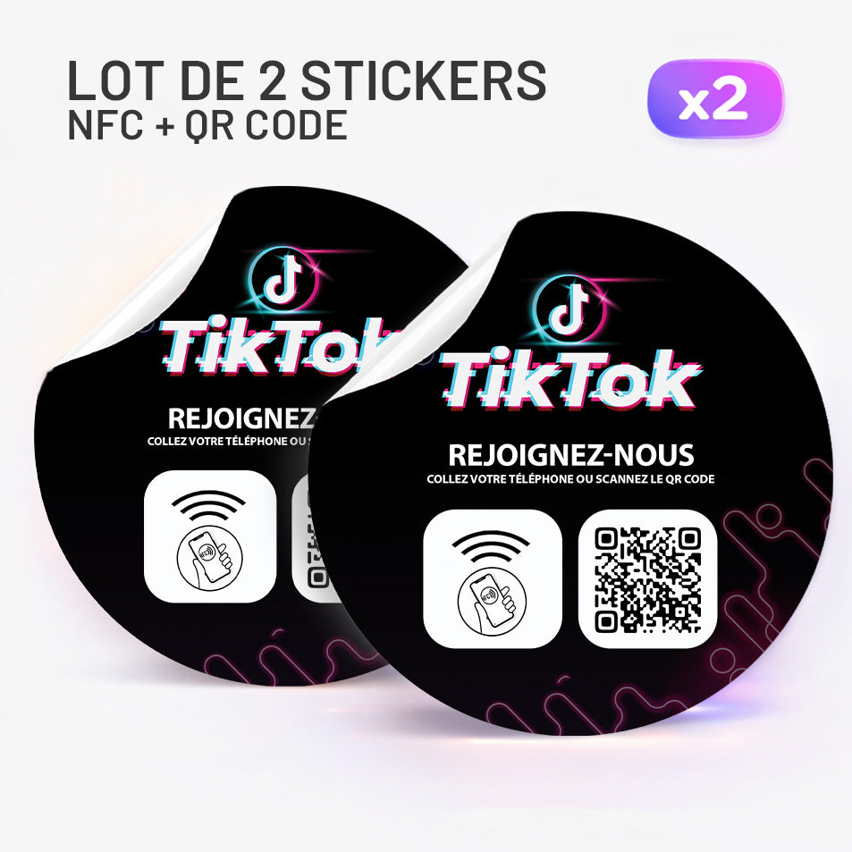 Autocollant NFC TikTok