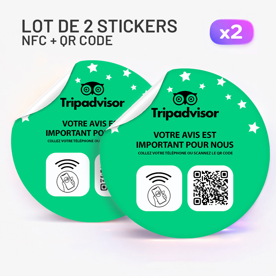 Autocollant NFC TripAdvisor