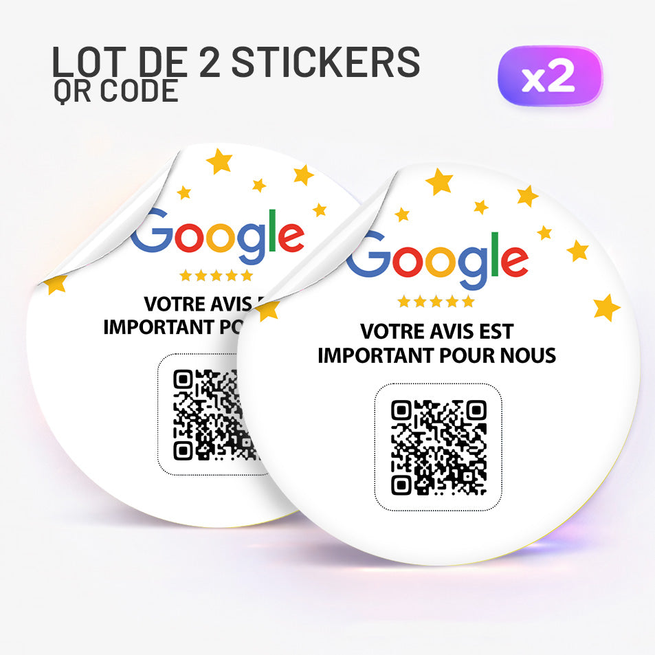 Autocollant NFC Avis Google
