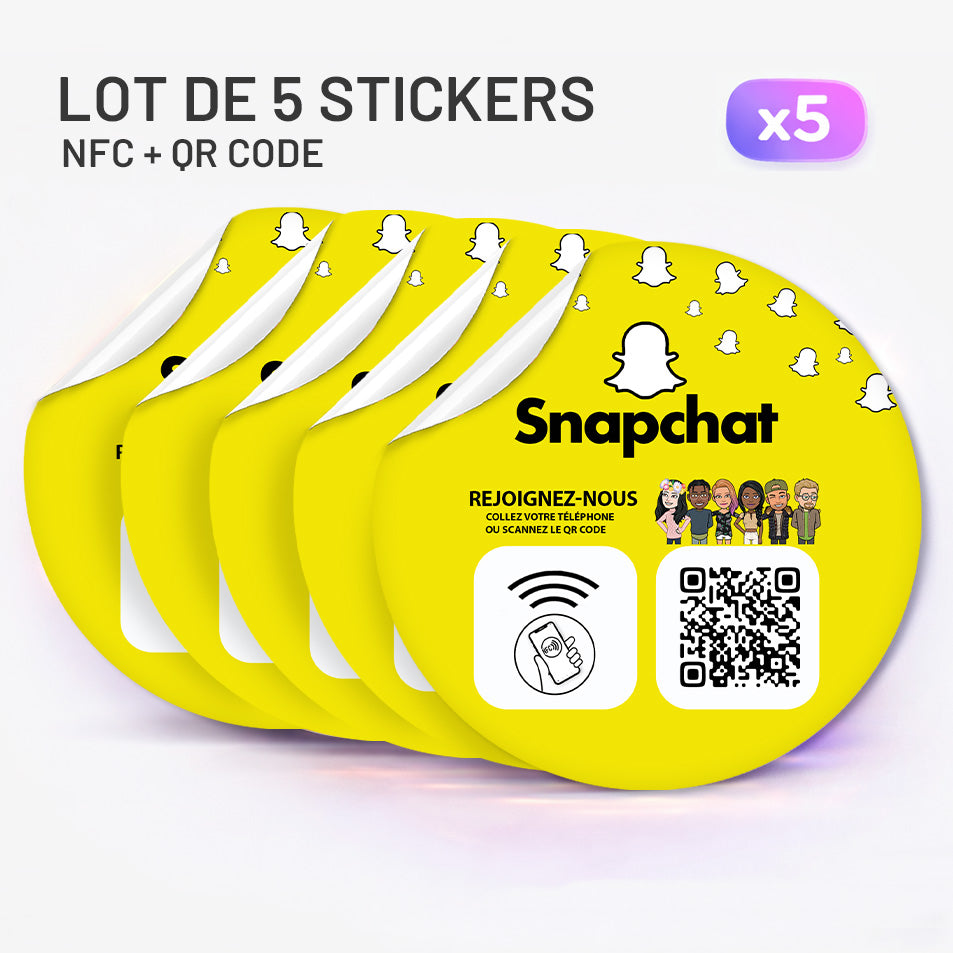 Autocollant NFC Snapchat