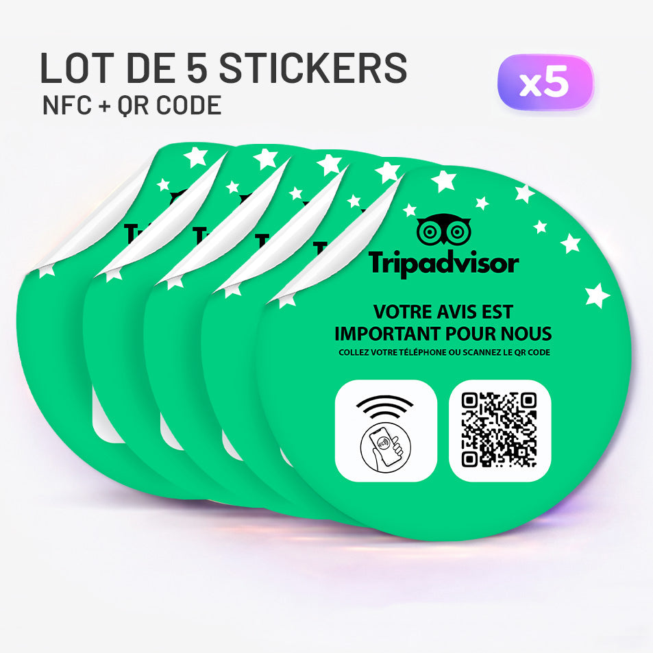 Autocollant NFC TripAdvisor