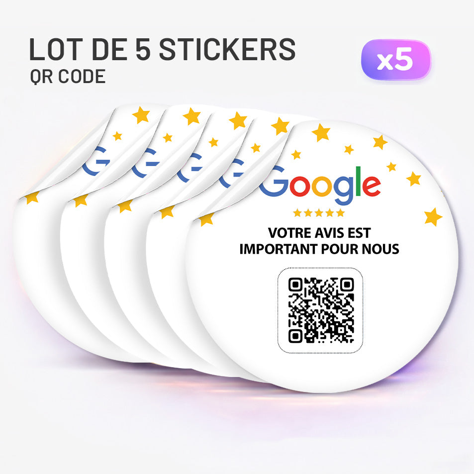 Autocollant NFC Avis Google