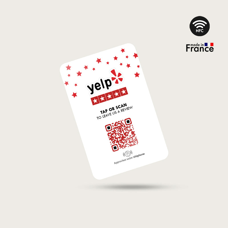 Carte NFC yelp - Barakom