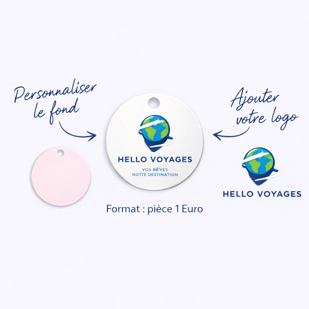 Lot Jetons de Caddie Personnalisés