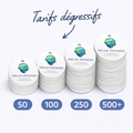 Lot Jetons de Caddie Personnalisés