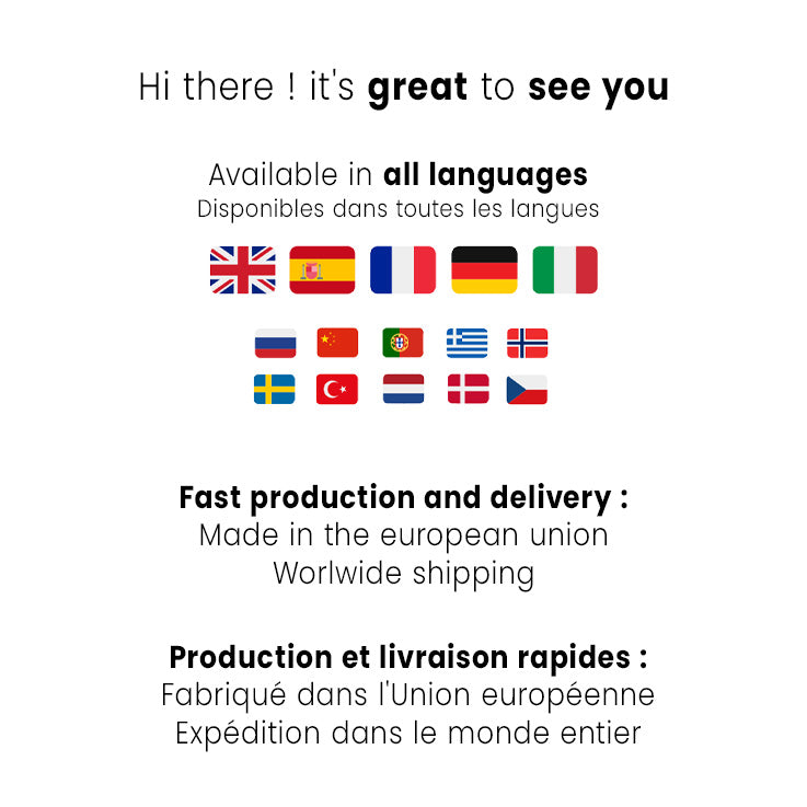 Disponible dans toutes les langues