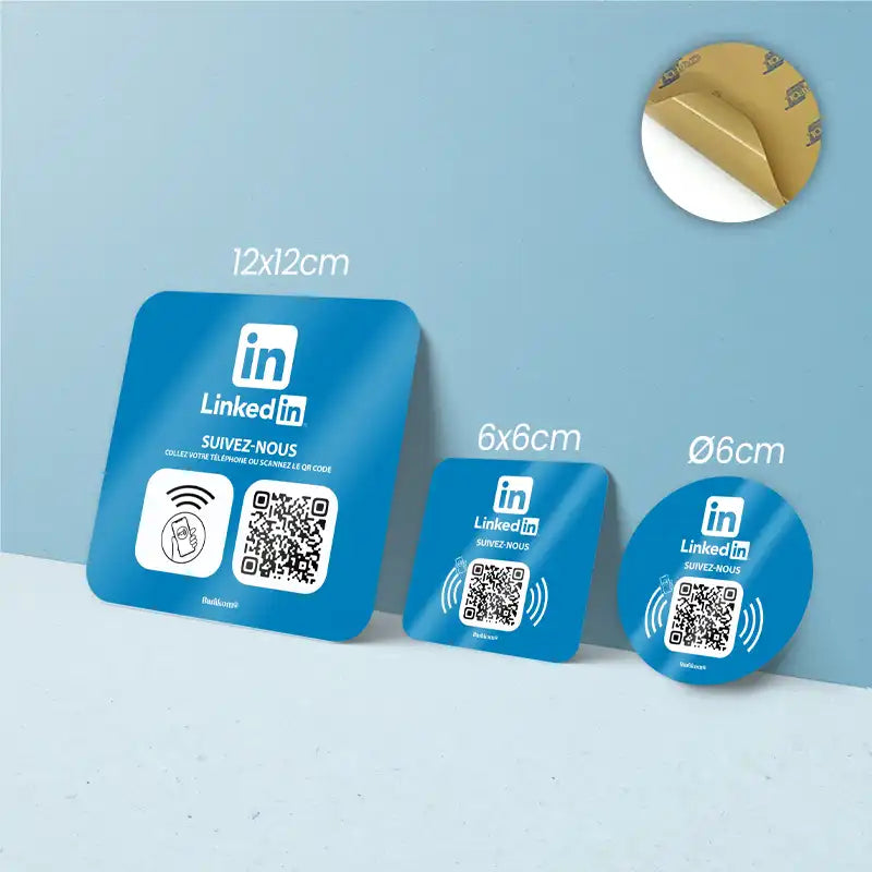Plaque NFC & QR Code LinkedIn