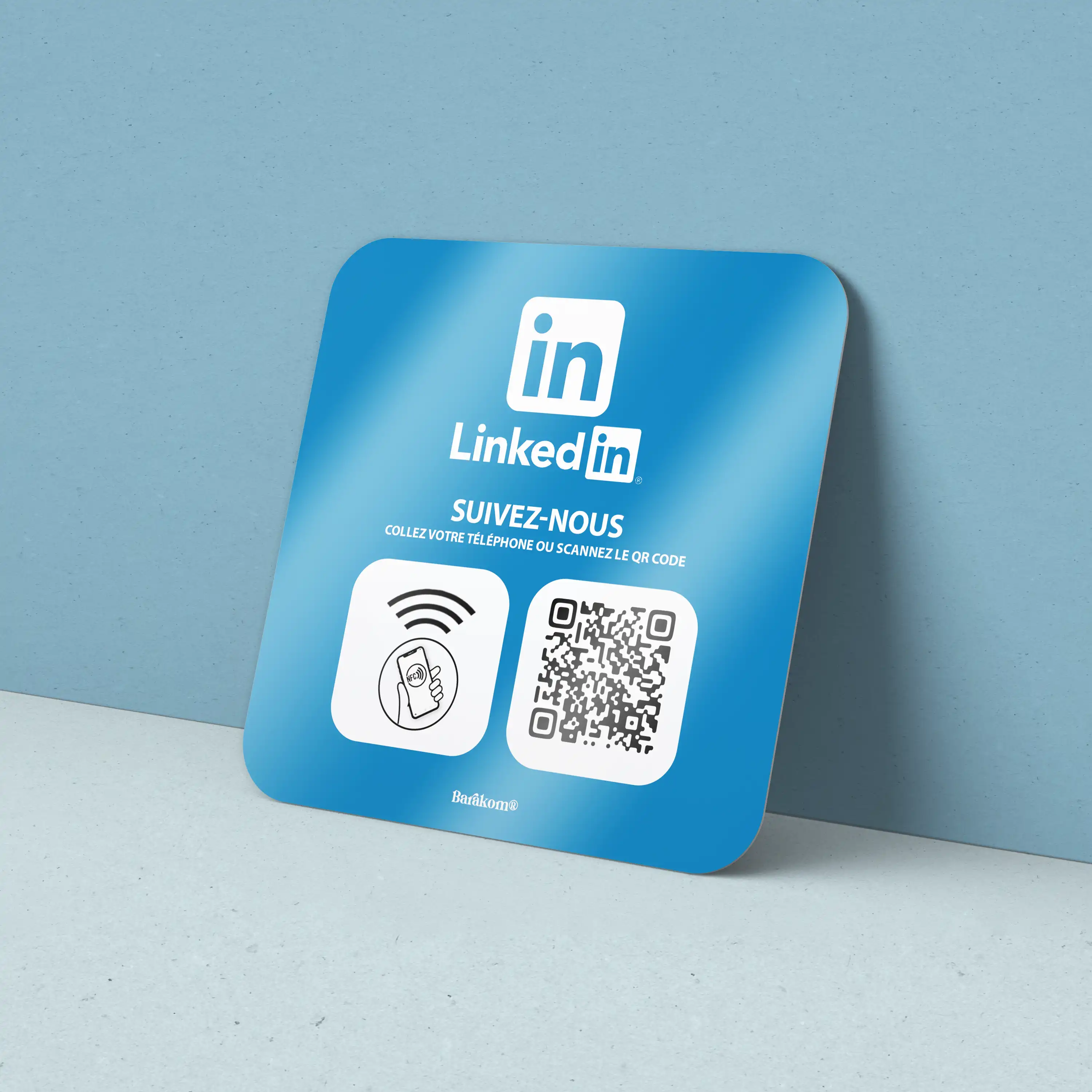 Plaque NFC & QR Code LinkedIn