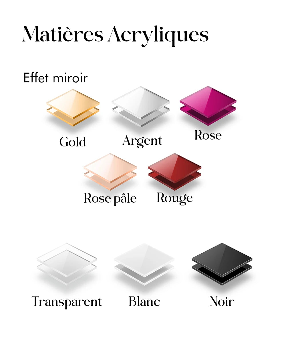 MIRROR acrylique nuancier