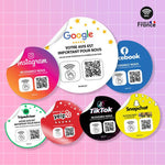 Autocollants Réseaux sociaux Qr Code - Grands formats - Vignette | Barakom