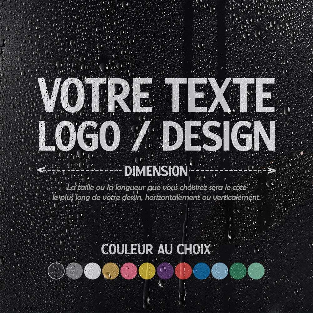 Logo Adhésif pour vitrine | Décalcomanie - Barakom