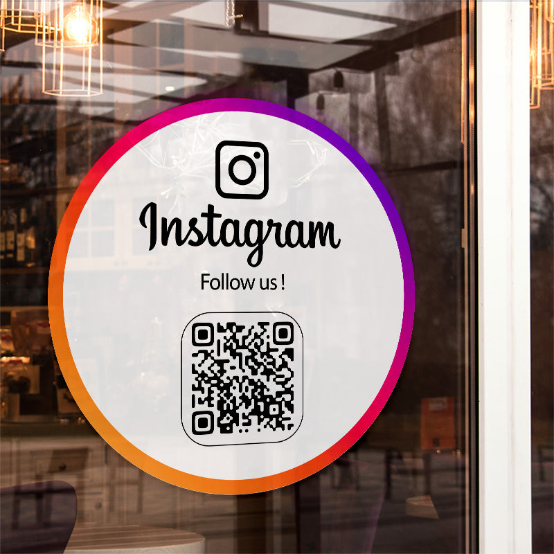 autocollant grand format vitrine instagram v3