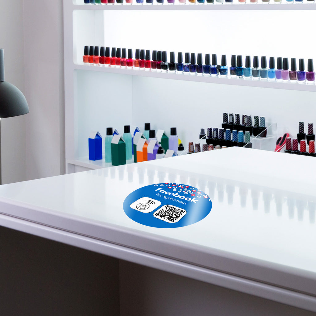 autocollant_qr_code_NFC_facebook_comptoir salon beaute