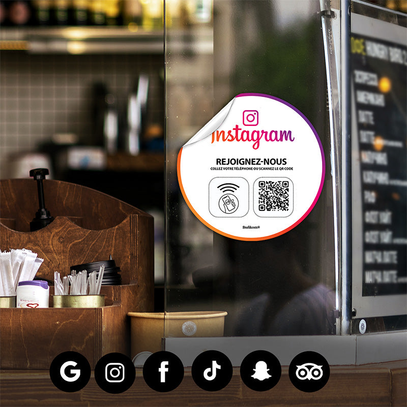 autocollant_qrcode_NFC instagram v3 vitrine restaurant