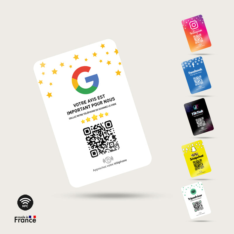 Carte de Visite NFC - Réseau au choix