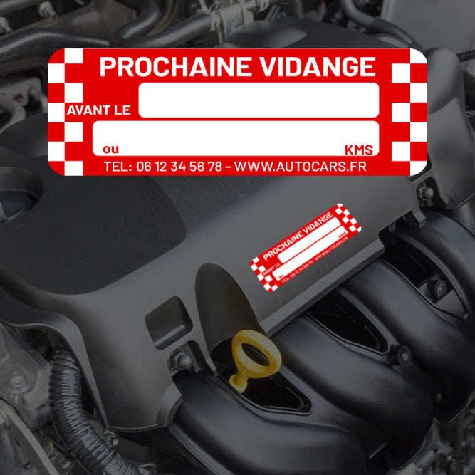Étiquettes de vidange personnalisées 