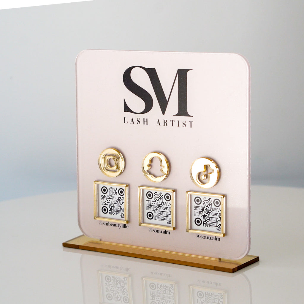 Plaque 3D personnalisée pour Réseaux sociaux | 15x15cm