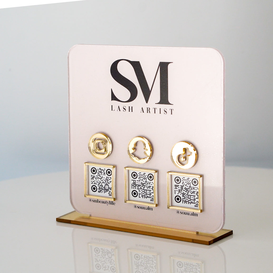 Plaque 3D personnalisée pour Réseaux sociaux | 15x15cm