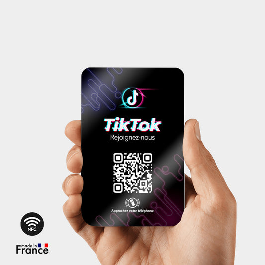 option carte de visite tiktok